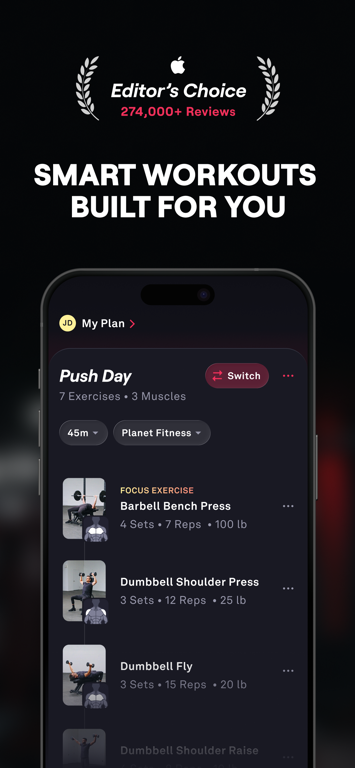 Fitbod — tela da loja 1