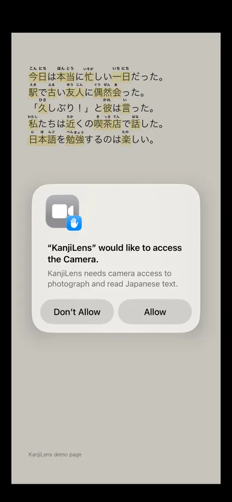 KanjiLens Camera screenshot 3