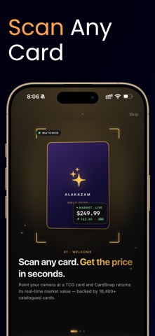 CardSnap: Card Value Scanner iPhone screenshot