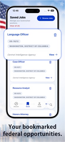 USA Government Jobs iPhone screenshot