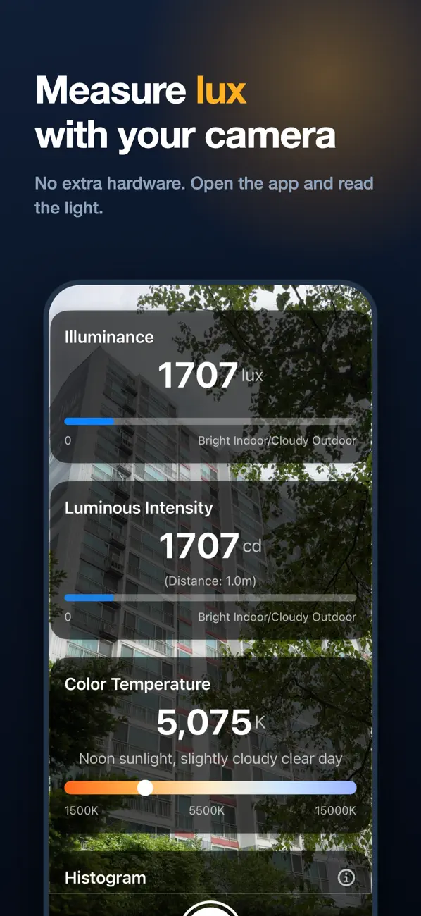 Screenshot #2 pour Light Scope - Lux Meter