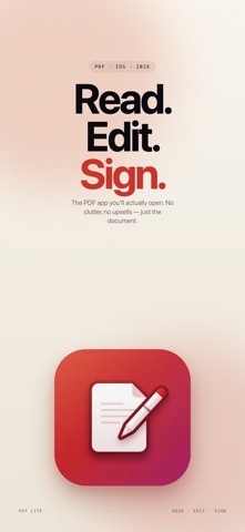 PDF Lite: PDF Editor & Reader iPhone screenshot