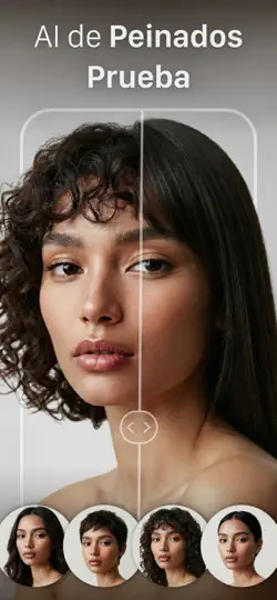 Captura de pantalla de HairApp: AI Hair Cut Changer en iPhone 1