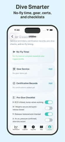 Dive Log – DiveAtlas iPhone screenshot