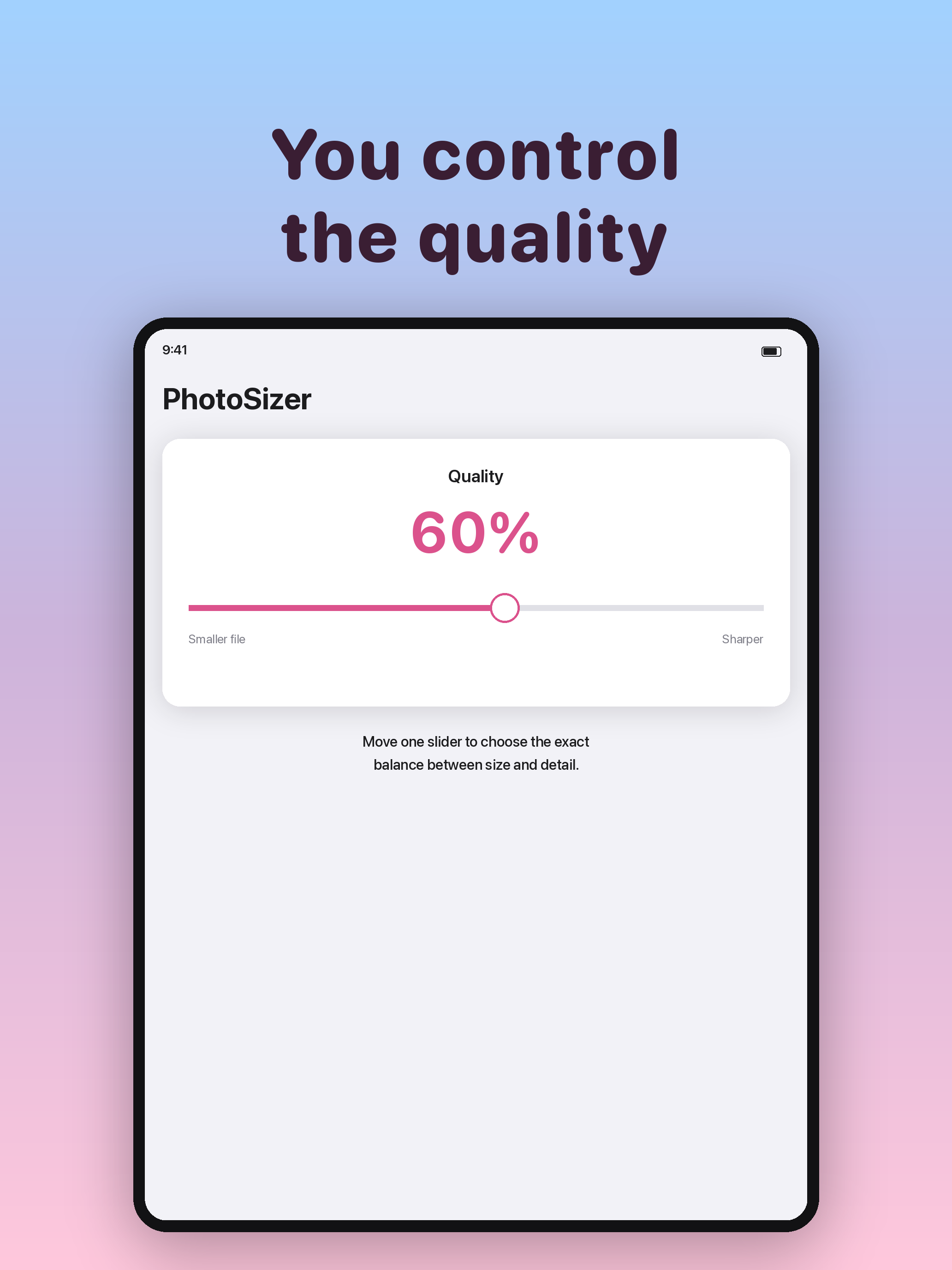 PhotoSizer: Photo Compressor screenshot 9