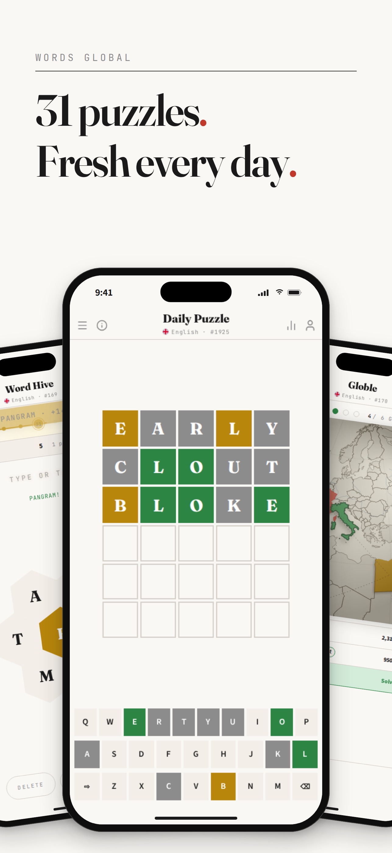 Screenshot 1 of Words Global: Daily Word Games