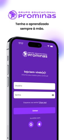 App Prominas Aluno screenshot