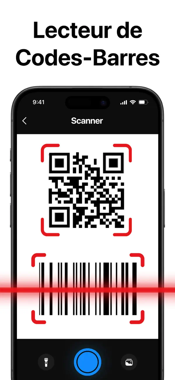 Screenshot #1 pour Code Barre Scanner & Lecteur.