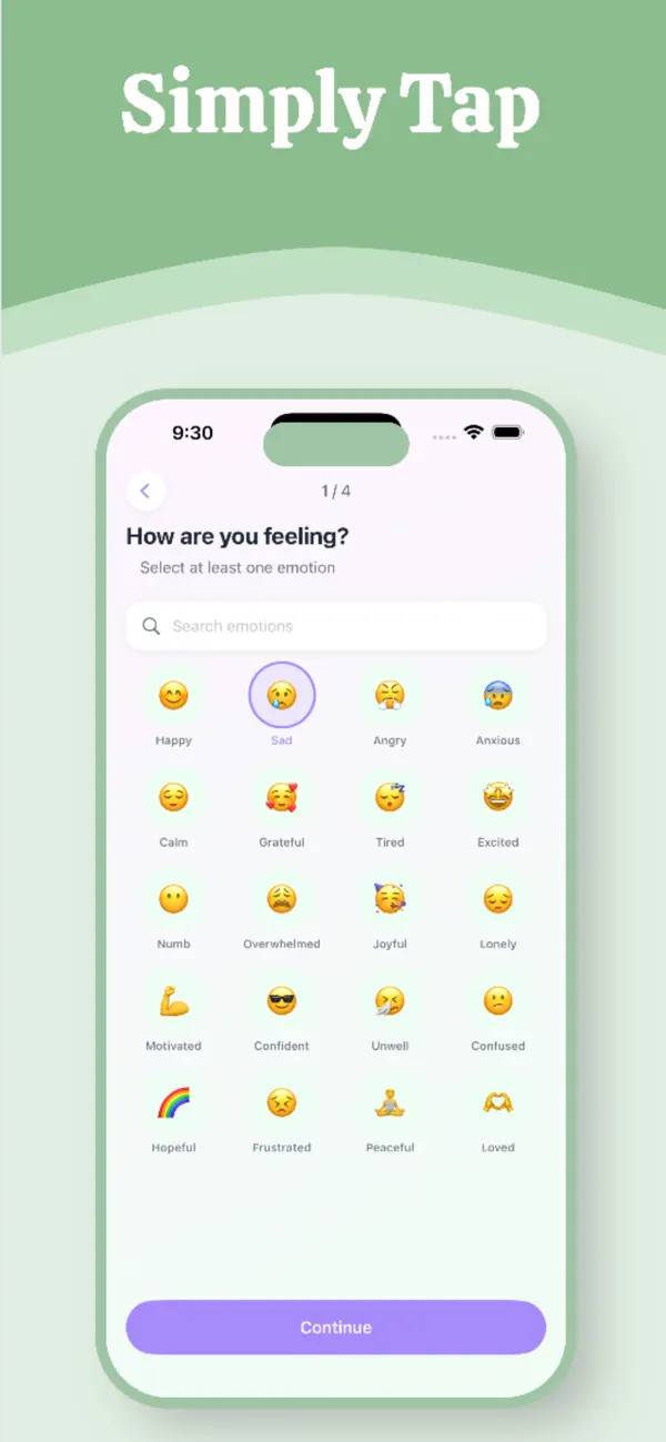 Screenshot #2 pour Moodly:Your AI Mood Tracker
