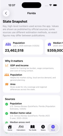 Florida Tax Guide screenshot