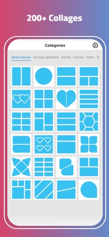 Live Collage Maker Grid Layout iPhone screenshot