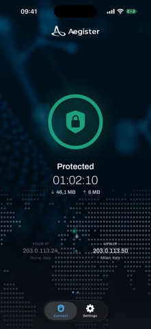 Aegister VPN Screenshot 1 of 5