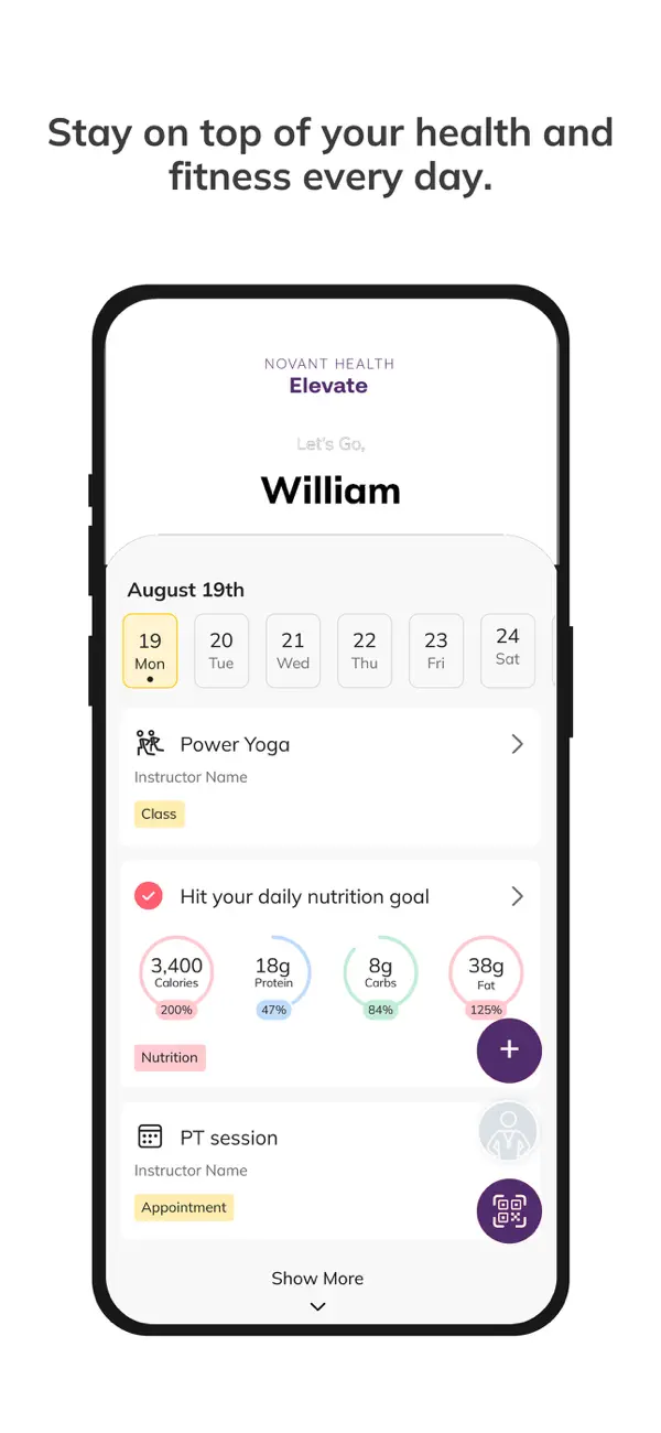 Screenshot #2 pour Novant Health Elevate App