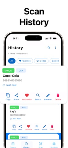 Barcode Scanner & Reader. Screenshot 6 of 8