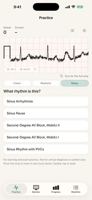 ECG Rhythms: Practice Strips screenshot 2
