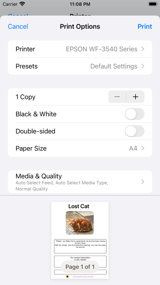 #3. Lost Cat App (iOS) 由: Feargal Tobin