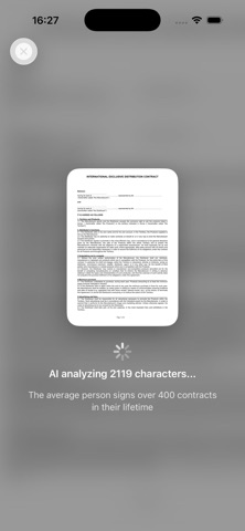 ContractIQ - Legal Doc Reader iPhone screenshot