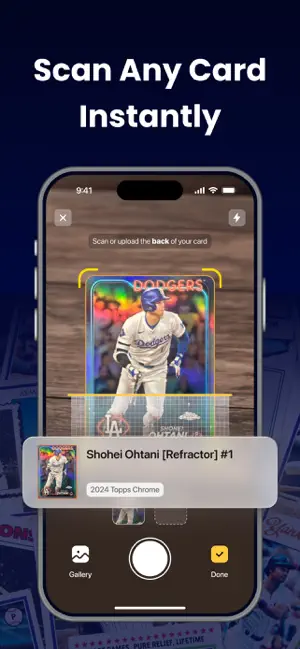 Sports Card Scanner: Spoly screenshot 1