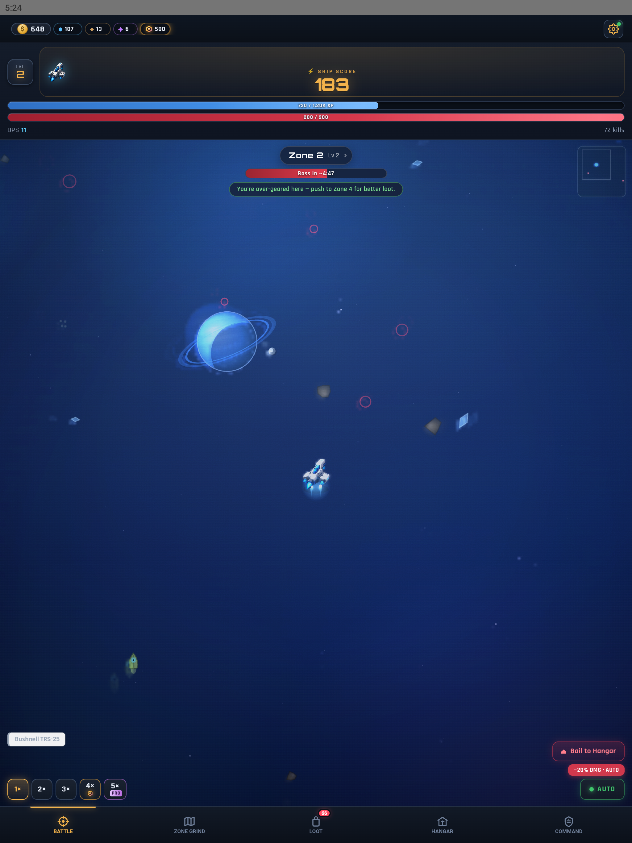 LootFleet: Idle Space RPG screenshot 11