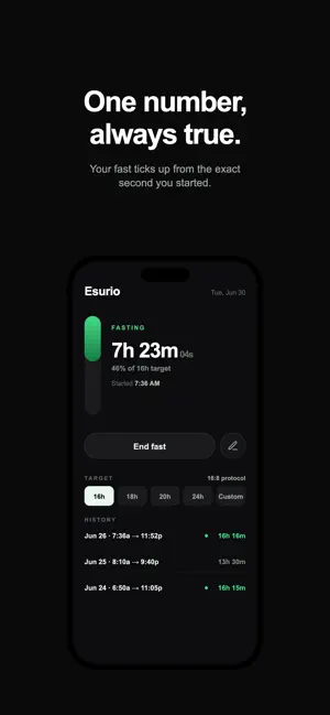 Esurio | Intermittent Fasting screenshot 2