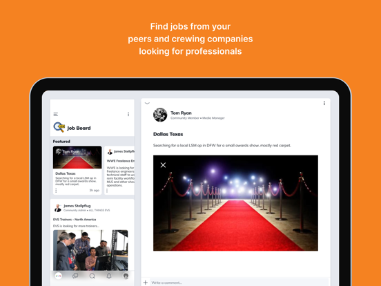 EVS User Collective iPad screenshot 4 - Social Networking app
