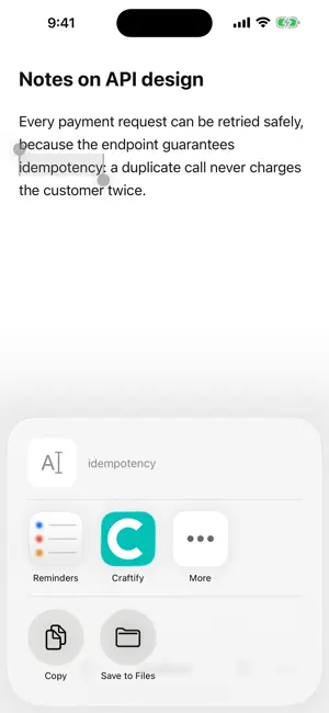 Craftify: BYOK AI shortcuts screenshot 1