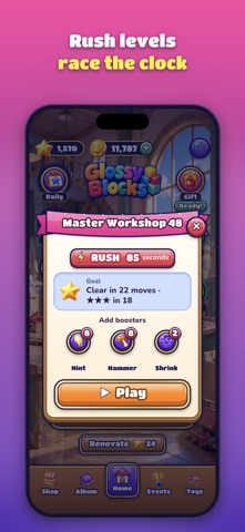 Glossy Blocks: Toy Slide screenshot 6