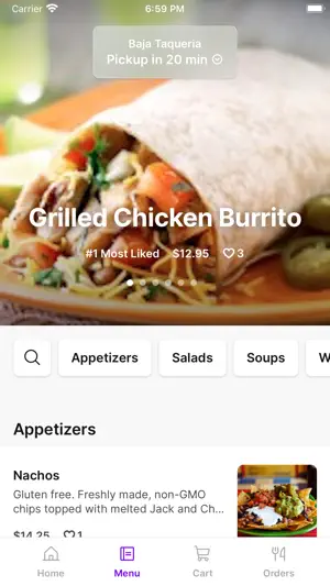 Baja Taqueria CA screenshot 2