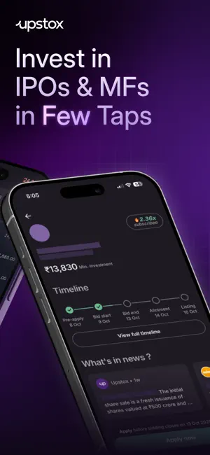 Upstox: Demat, Stock, MF, IPO iPhone screenshot 6
