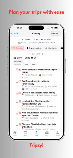 Tripzy! screenshot 3