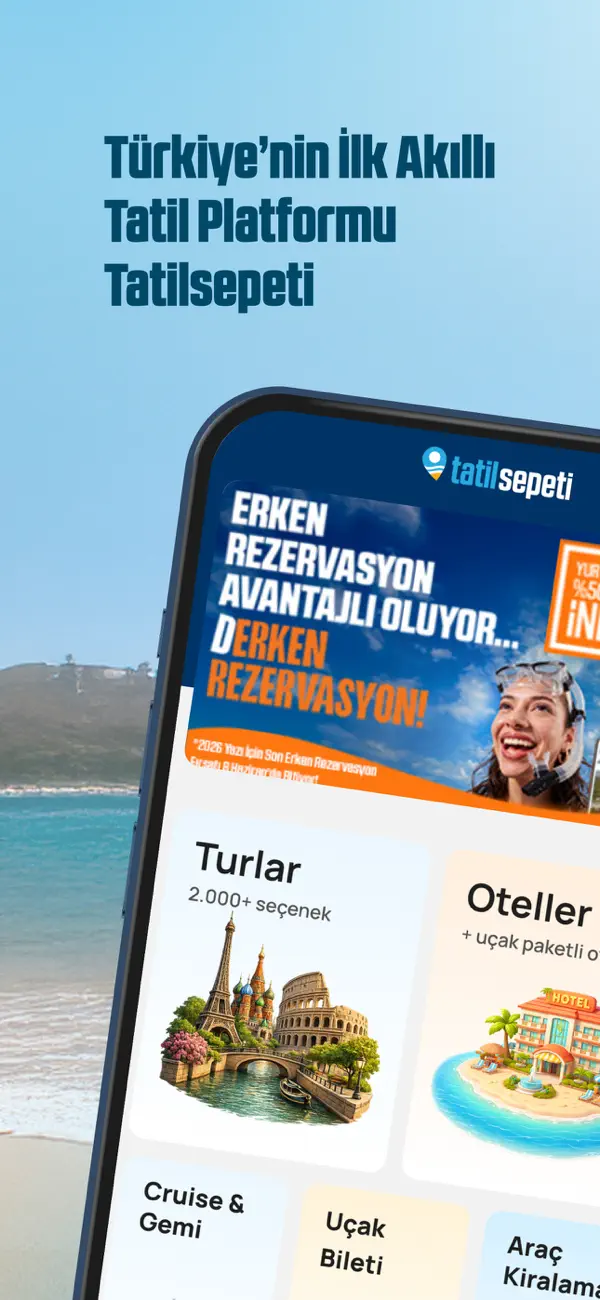 Screenshot #1 pour Tatilsepeti - Otel, Uçak, Tur