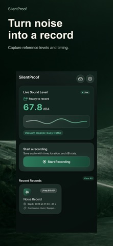 SilentProof: Noise Complaint Screenshot 1 of 3