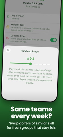Golf Teams: Scramble Generator Screenshot 5 of 10