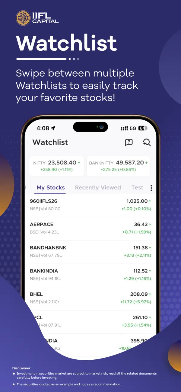 Screenshot #1 pour IIFL : Stocks, Demat & IPOs