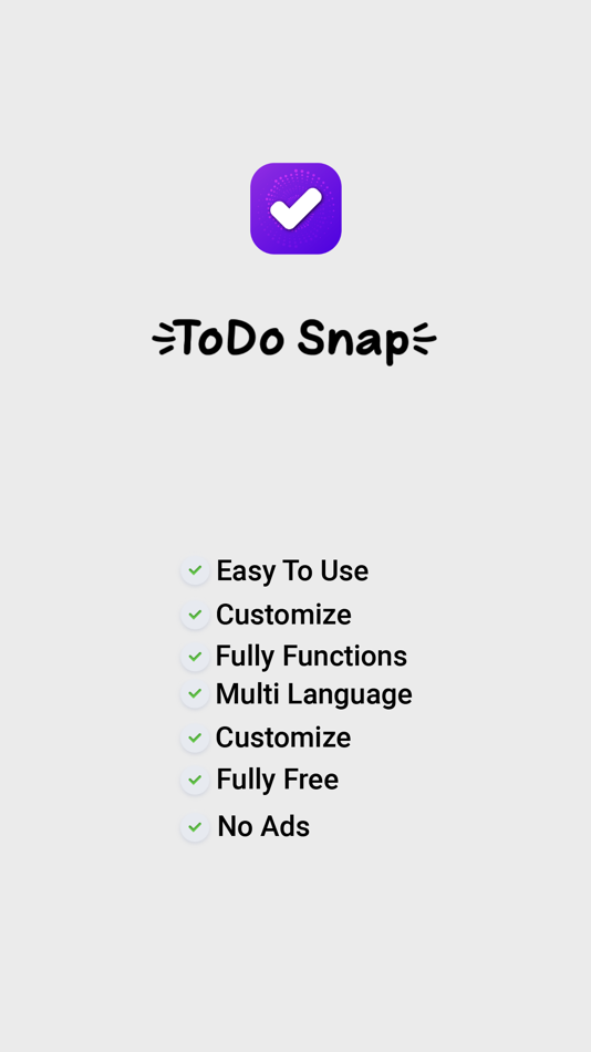 #1. ToDo Snap (iOS) 由: Tien Truong