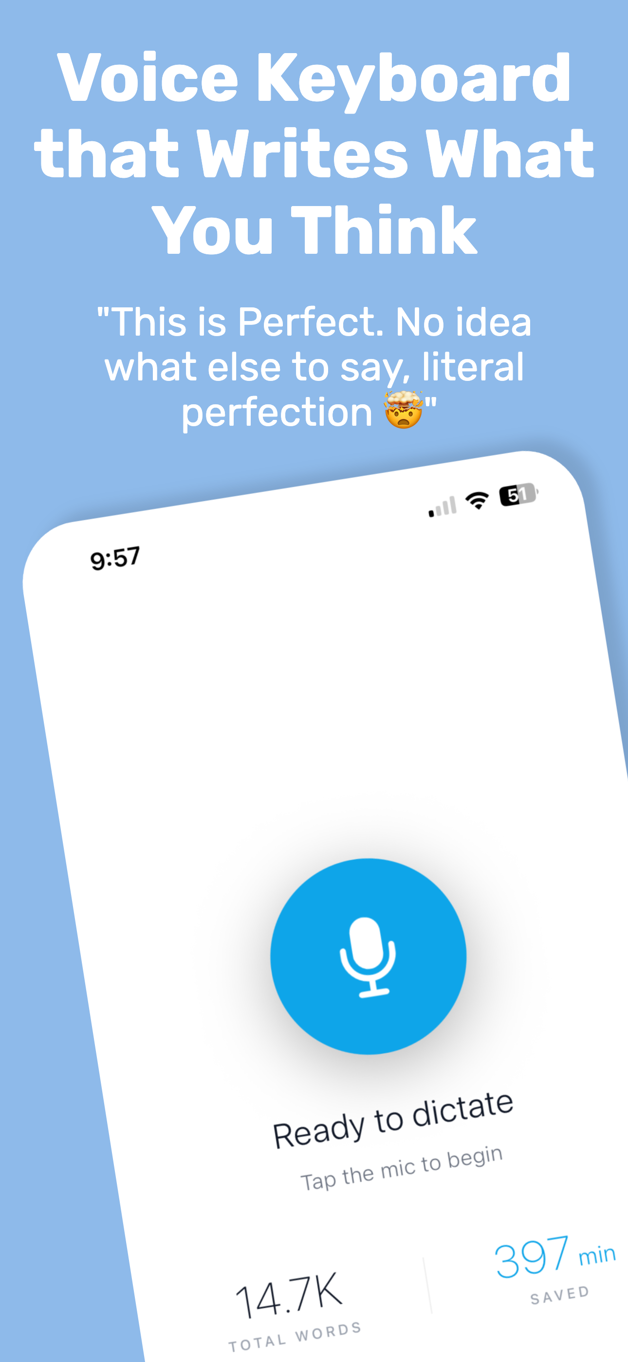 Dictation speech to text