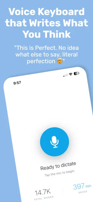 WriteVoice: Dictation & Notes screenshot 1
