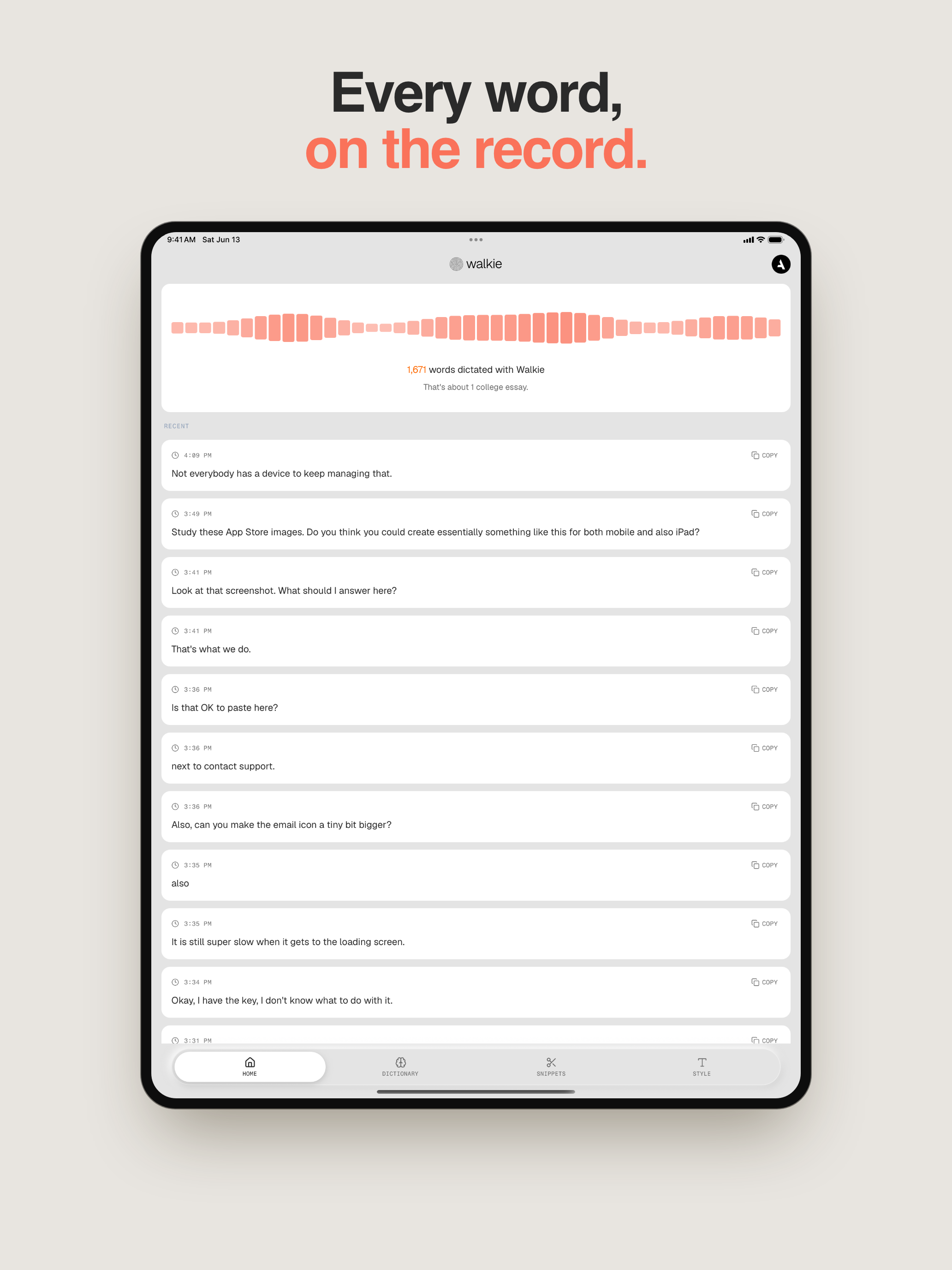 Walkie: AI Voice Keyboard screenshot 9