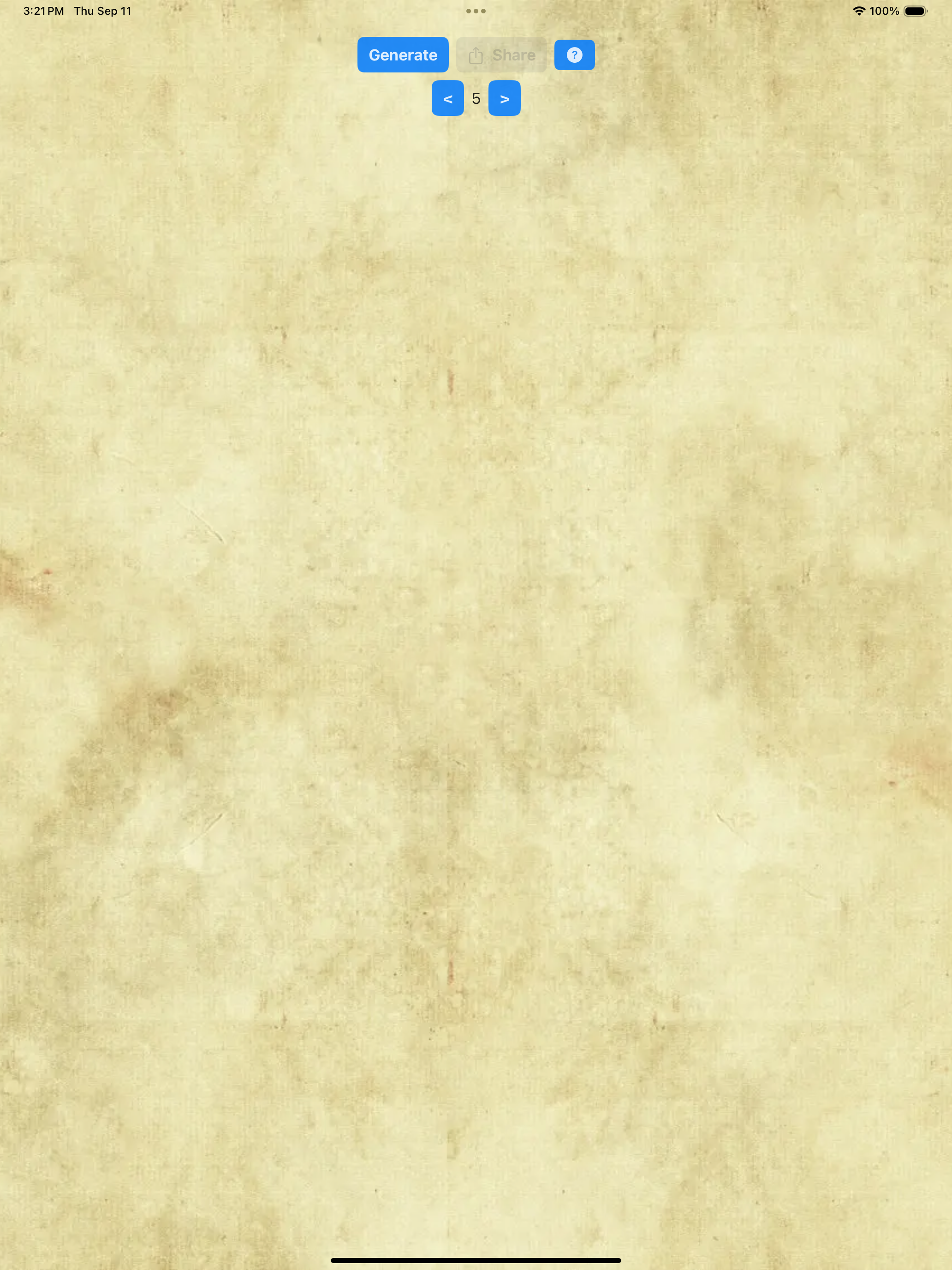 Tavern Generator