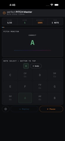 Perfect Pitch Master iPhone screenshot