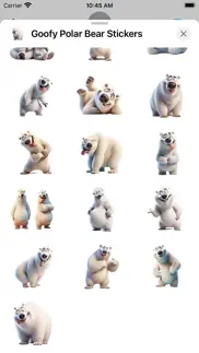 goofy polar bear stickers iphone screenshot 3