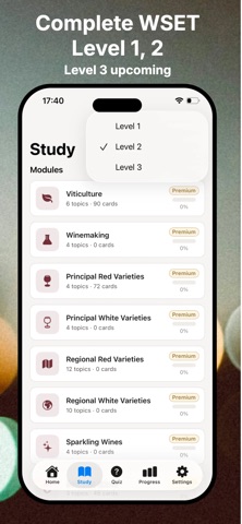 VinoPrep: WSET Wine Exam Prep screenshot