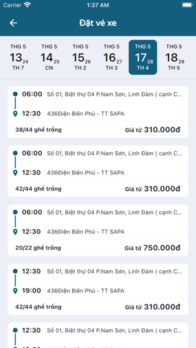 interbuslines đặt vé xe online Screenshot