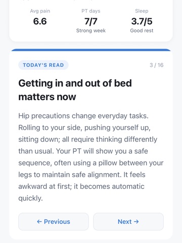 MoveAgain: Knee & Hip Recovery iPad screenshot
