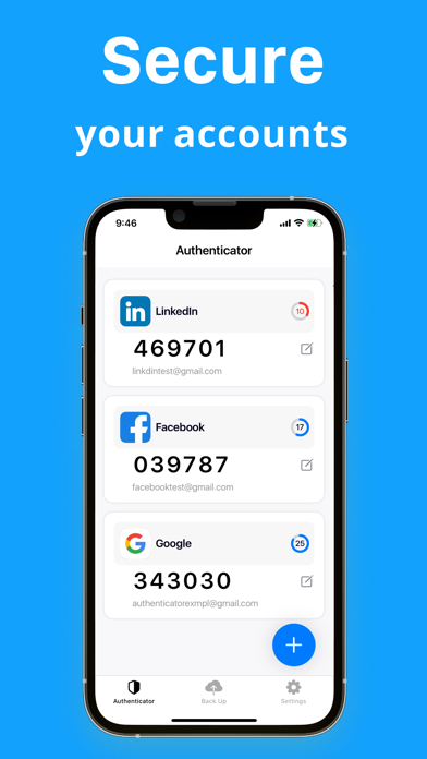 Safe Authenticator App Manager Screenshot