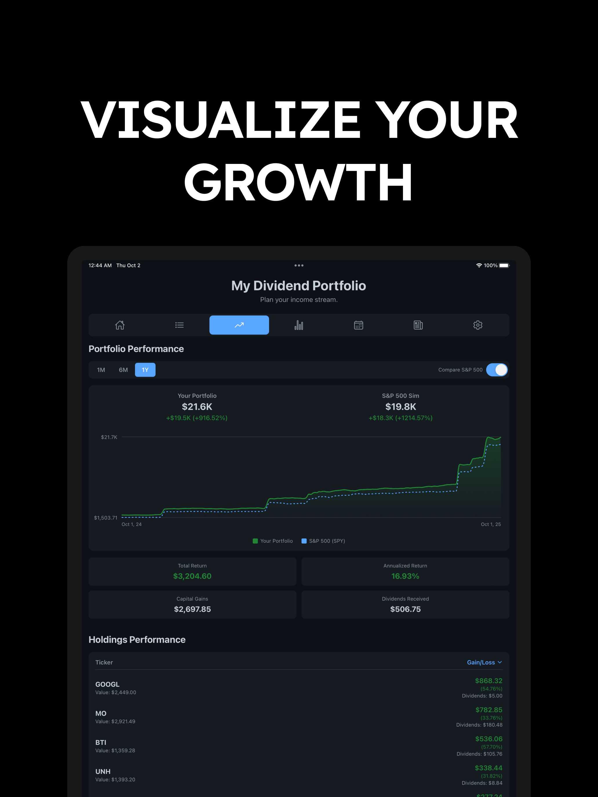 My Dividends: Income Tracker