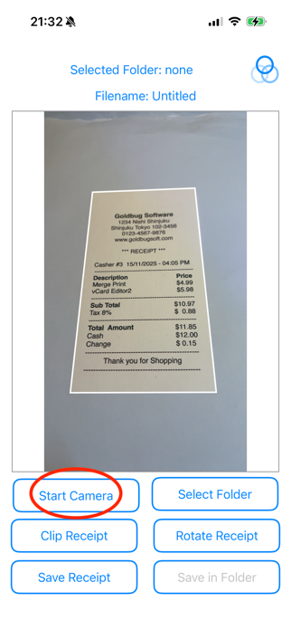 Save My Receipt Screenshot 1 of 3