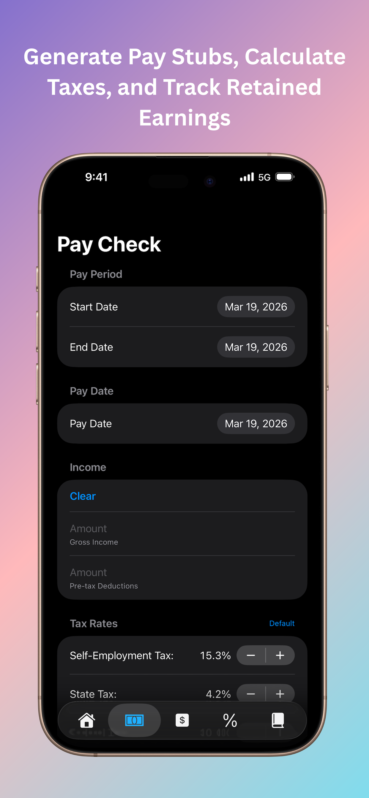 Self Employed: Income & Tax screenshot 5