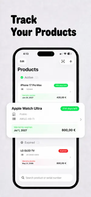 Warranty Tracker: Scanner screenshot 2