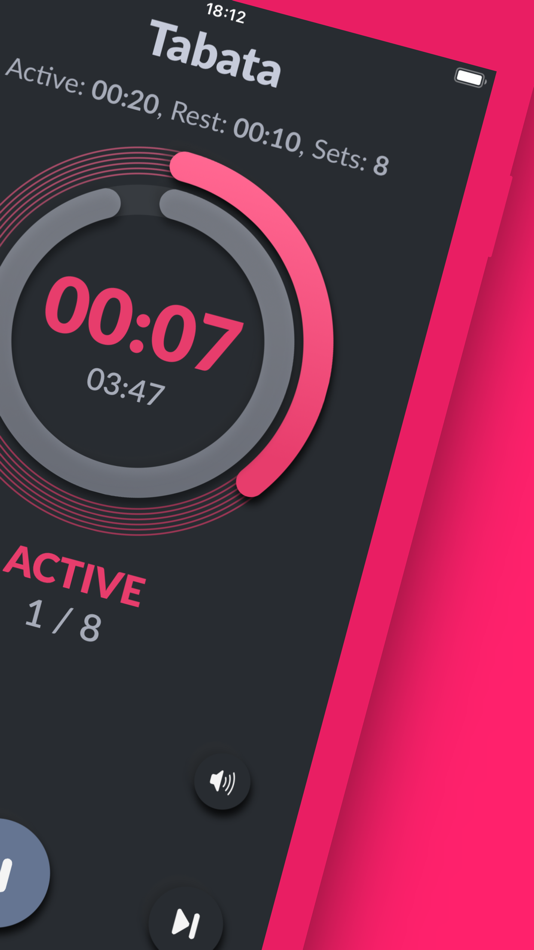 #2. i.Timer: HIIT, interval timer (iOS) 由: Gregor Paw
